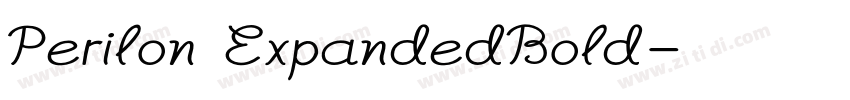 Perilon ExpandedBold字体转换 Perilon ExpandedBold字体转换